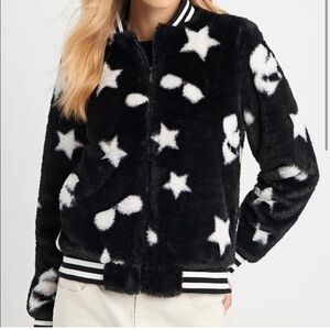 Karl Lagerfeld Paris Faux Fur Bomber